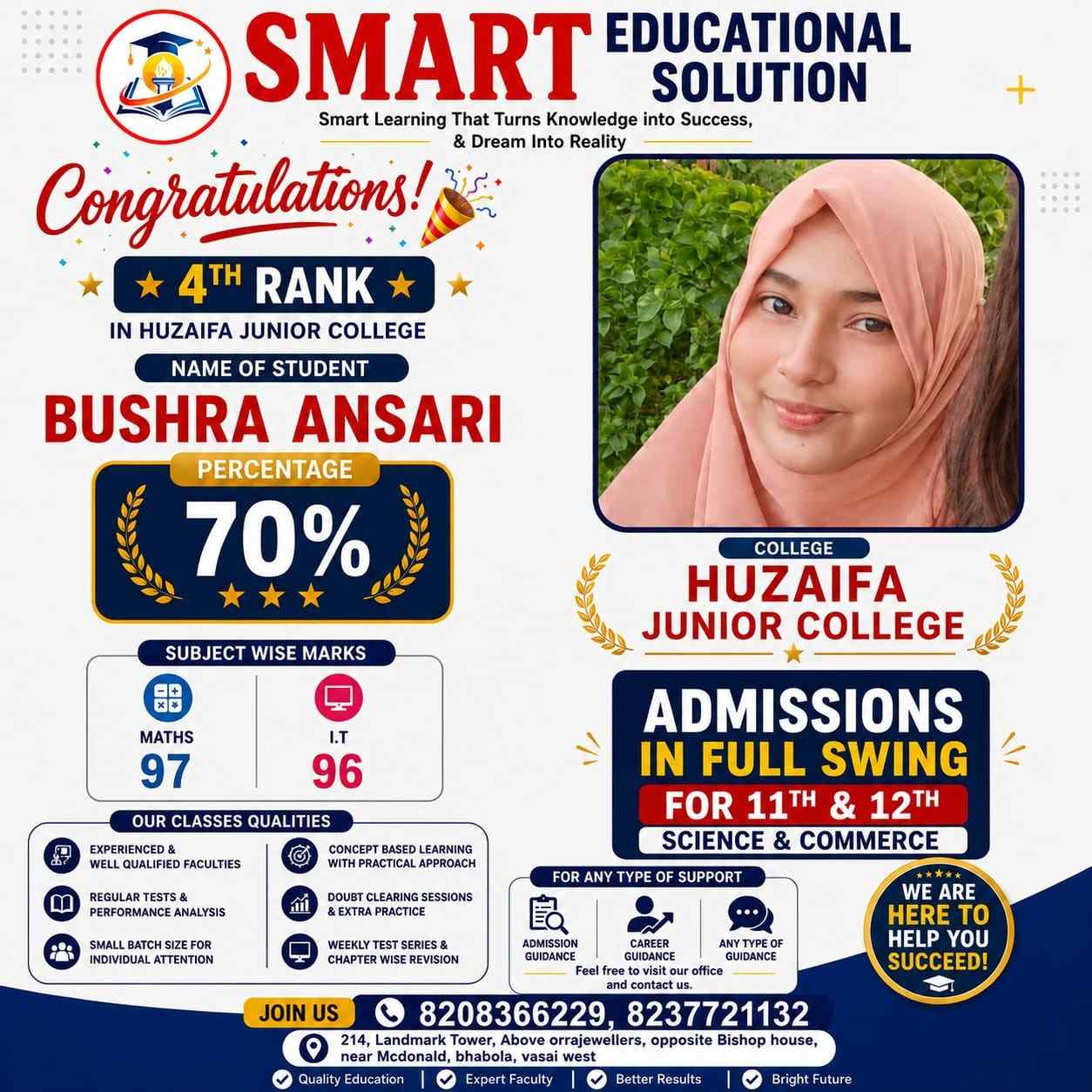 Bushra Ansari - Huzaifa Junior College